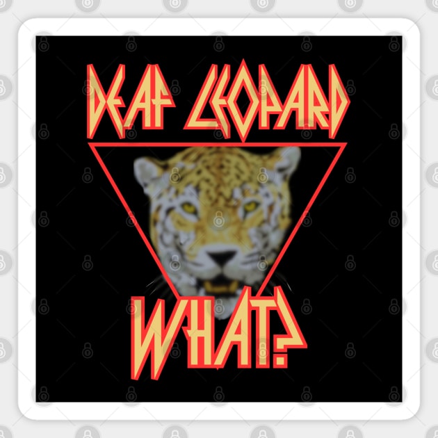 deaf leopard Magnet by Low Life Shirts